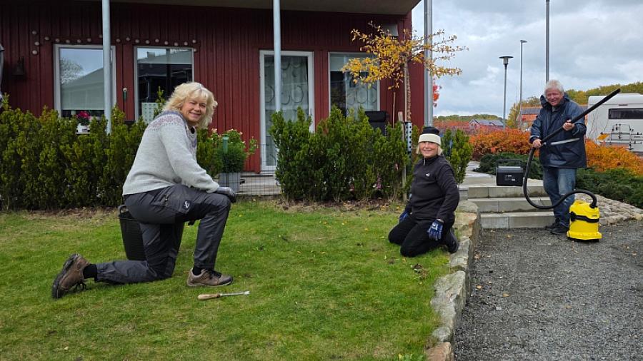 Arbete i trädgården