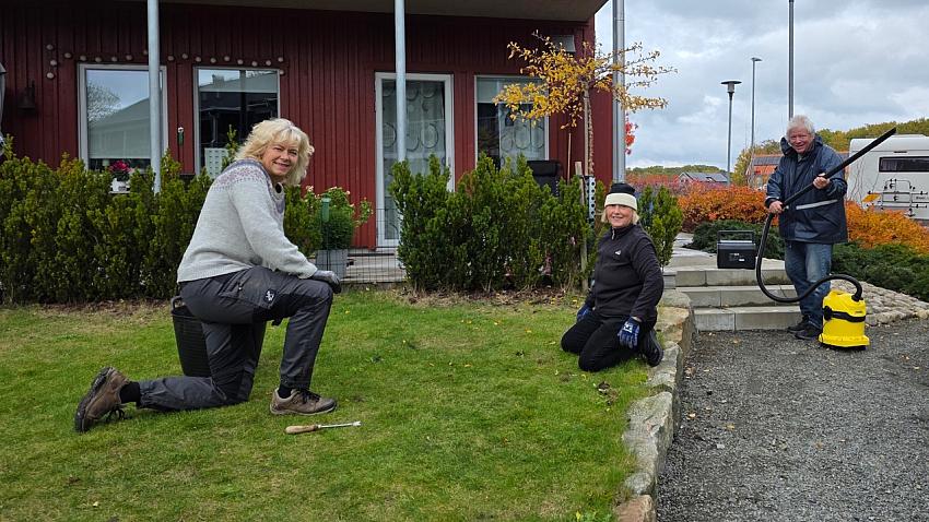 Arbete i trädgården